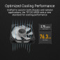 ASUS TUF Gaming TR120 ARGB Reverse Blade Black Ventilateur de boîtier (120 mm PWM, 2000 tr/min, 2,75 mm H2O, 76,3 CFM, 16 LED RV ASUS TUF Gaming TR120 ARGB Reverse Blade Black Ventilateur de boîtier (120 mm PWM, 2000 tr/min, 2,75 mm H2O, 76,3 CFM, 16 LED RV