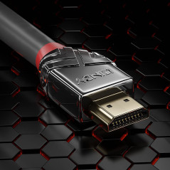 Lindy - Câble HDMI 2.0 Cromo Line 3 Mètre avec Ethernet, High Speed 4k@60Hz 18G 3D 1080p HDCP 2.2 120Hz 144Hz Certificat HDR, AR