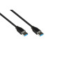 Good Connections Câble USB 3.2 Gen.2-10 Gbit/s / 3 A - Mâle A vers mâle A - Conducteur en cuivre de haute qualité - Noir - 1 m Good Connections Câble USB 3.2 Gen.2-10 Gbit/s / 3 A - Mâle A vers mâle A - Conducteur en cuivre de haute qualité - Noir - 1 m