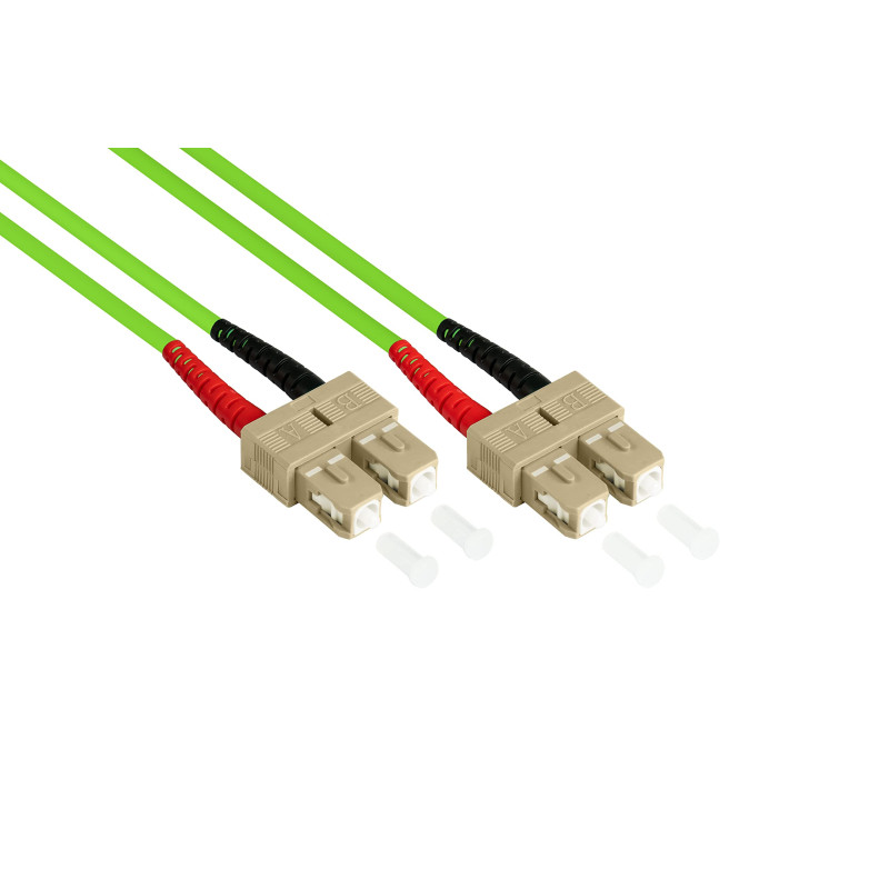 Good Connections Câble de raccordement Duplex SC vers SC SC - SC 1 m OM5 - Limettengrün Good Connections Câble de raccordement Duplex SC vers SC SC - SC 1 m OM5 - Limettengrün
