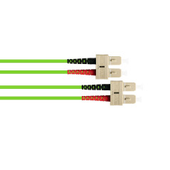 Good Connections Câble de raccordement Duplex SC vers SC SC - SC 1 m OM5 - Limettengrün