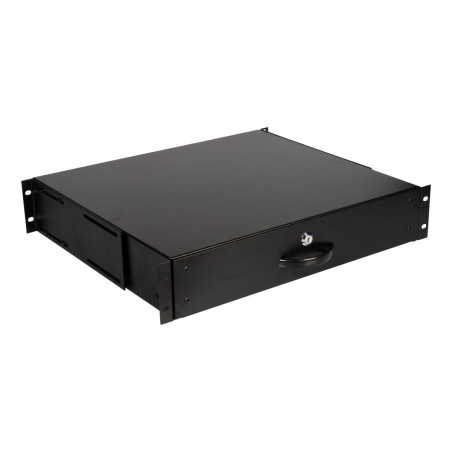 Equip Tiroir 19" pour armoires de Serveur 2U, verrouillable, Noir