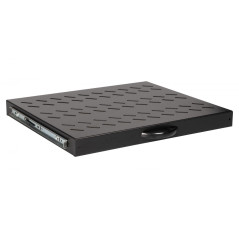 Equip Tablette Extensible 19", 1U, 600 mm, Noir