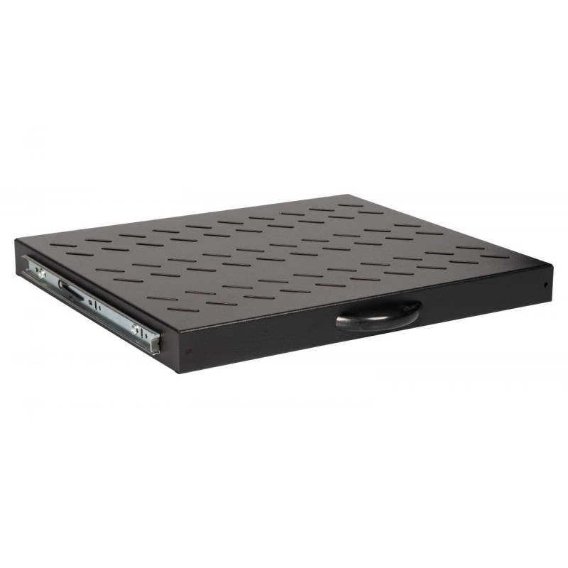 Equip Tablette Extensible 19", 1U, 600 mm, Noir