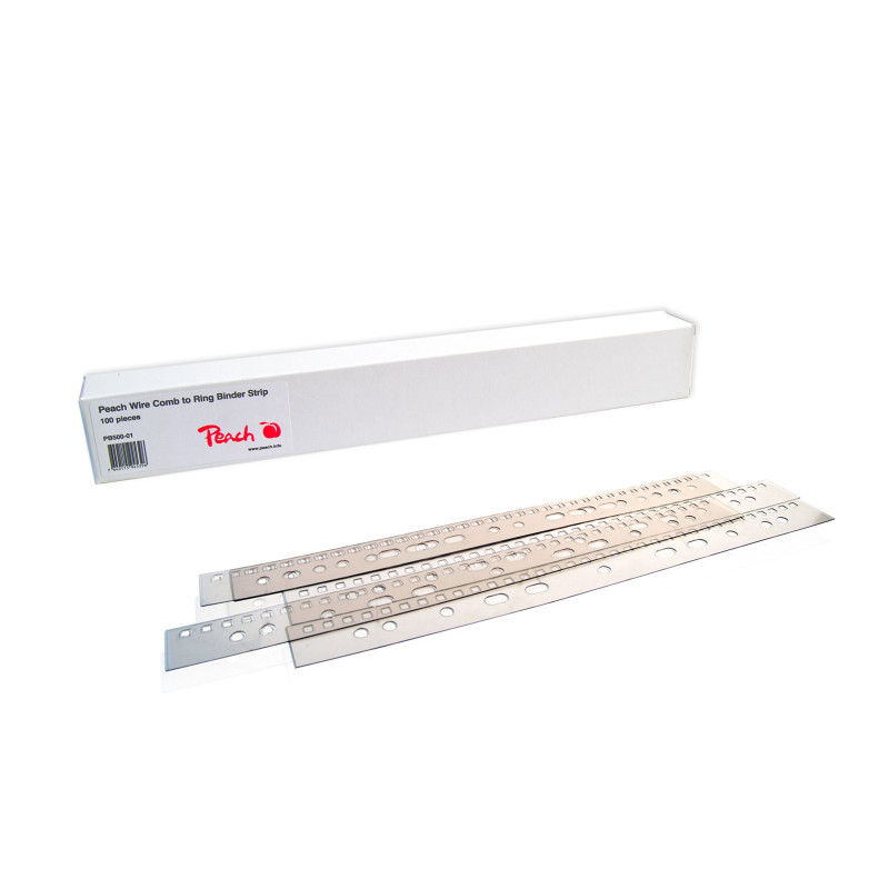 Peach pb500–01 Bande Porte-documents pour fil reliures DIN A4, 31 trous de perforation, 100 Pièces, Transparent Peach pb500–01 Bande Porte-documents pour fil reliures DIN A4, 31 trous de perforation, 100 Pièces, Transparent