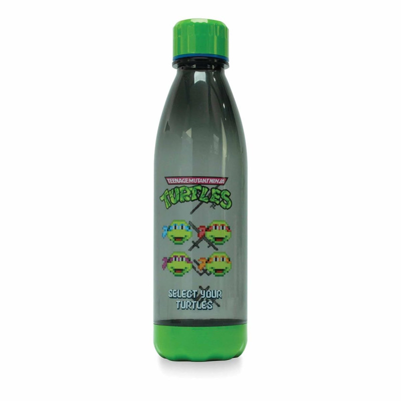 TMNT Bouteille à boire 650 ml avec motif Tortues Ninja Bouchon rotatif Article officiel
