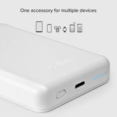 SBS PowerBank 5K MagSafe Wireless, 5000mAh, PowerBank avec Recharge Rapide, Magnétique, Intelligent Charge (IC), LED de Charge, 