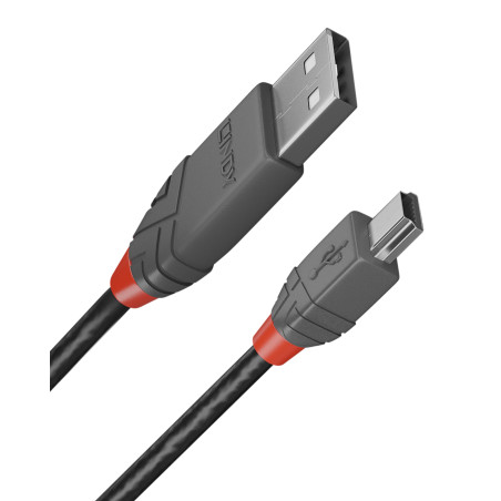 Lindy 36724 Câble USB 2.0 type A vers Mini-B 3 M
