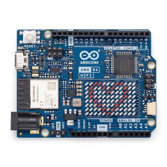 Arduino UNO R4 WiFi [ABX00087] - Carte de développement avec microcontrôleur Arm Cortex-M4 et WiFi intégré, idéale pour projets 
