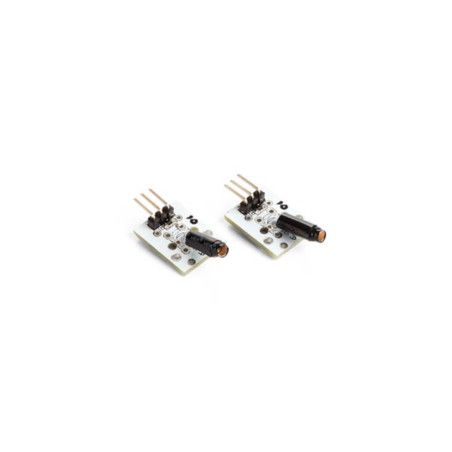 Whadda Capteur de vibration/choc, module, 2 pièces, 5 VCC, blanc