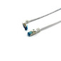 Equip 605804 Câble patch Cat.6A S/FTP coudé vers fiche droite Blanc 5 m