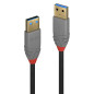 Lindy - Câble USB vers USB 3.2 A/A, Anthra Line 3 Mètre, Câble avec Transfert de Données de 5Gbps| Compatible avec TV, Monitor, Lindy - Câble USB vers USB 3.2 A/A, Anthra Line 3 Mètre, Câble avec Transfert de Données de 5Gbps| Compatible avec TV, Monitor,