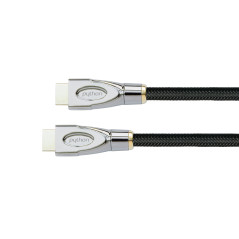 PYTHON Câble HDMI 2.1 de qualité supérieure - 8K UHD 2 / 4K UHD - Connecteurs plaqués Or - Triple Blindage - conducteurs en cuiv