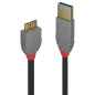 Lindy 36766 Câble USB 3.0 Type A vers Micro-B 1 M