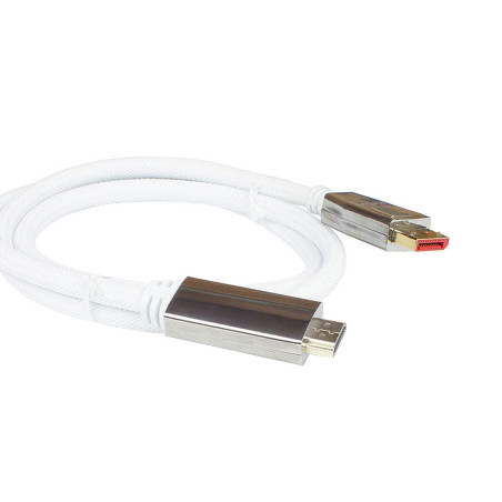 Python Câble de raccordement série Premium DisplayPort 1.4 vers HDMI 2.0 - 4 K / UHD @ 60 Hz - Câble adaptateur - Triple blindag