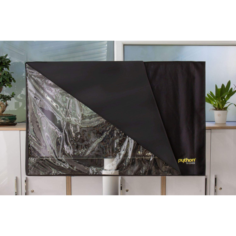 Python Series TV Cover Indoor/Outdoor – Toile de Protection Universel pour Votre téléviseur ou Moniteur 55" BIS 58" Zoll Noir Python Series TV Cover Indoor/Outdoor – Toile de Protection Universel pour Votre téléviseur ou Moniteur 55" BIS 58" Zoll Noir