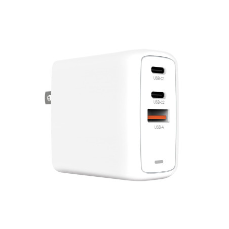 Creative 67 W GaN Charger 3-Port USB GaN Charger Mural avec PPS, PD 3.0, et QC 4.0+ pour téléphones et Ordinateurs Portables, Un