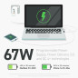 Creative 67 W GaN Charger 3-Port USB GaN Charger Mural avec PPS, PD 3.0, et QC 4.0+ pour téléphones et Ordinateurs Portables, Un Creative 67 W GaN Charger 3-Port USB GaN Charger Mural avec PPS, PD 3.0, et QC 4.0+ pour téléphones et Ordinateurs Portables, Un