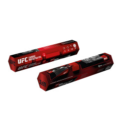 Konix UFC Tapis de Souris Gaming XXL 90 x 46 cm - Base antidérapante en Caoutchouc - Noir et Rouge