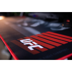 Konix UFC Tapis de Souris Gaming XXL 90 x 46 cm - Base antidérapante en Caoutchouc - Noir et Rouge