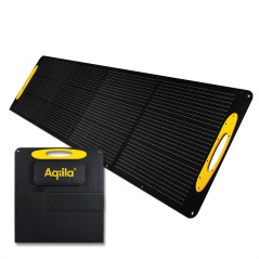 Aqiila Panneau Solaire Pliable 200W - Sunbird P200 - Hautement Efficace avec Béquille Réglable pour Une Charge Rapide et Polyval