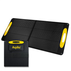 Aqiila Panneau Solaire Pliable 100W - Sunbird P100 - Hautement Efficace avec Béquille Réglable pour Une Charge Rapide et Polyval