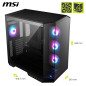 MSI MAG PANO 100R PZ Boîtier PC ATX - Compatible Installation Verticale de Carte Graphique, Support GPU, filtres à poussière, Ca MSI MAG PANO 100R PZ Boîtier PC ATX - Compatible Installation Verticale de Carte Graphique, Support GPU, filtres à poussière, Ca