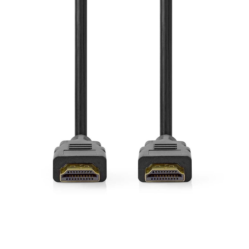 NEDIS Câble HDMI ultra haute vitesse - Connecteur HDMI - 8K @ 60Hz - 48 Gbps - 2 m - Rond - 6,5 mm - Noir - Étiquette NEDIS Câble HDMI ultra haute vitesse - Connecteur HDMI - 8K @ 60Hz - 48 Gbps - 2 m - Rond - 6,5 mm - Noir - Étiquette