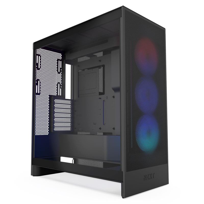 NZXT H7 Flow RGB - Boîtier PC ATX Moyen Format - Ventilateurs RGB - Ventilateur RGB Struct. Unique 360 mm Inclus - Gestion des c NZXT H7 Flow RGB - Boîtier PC ATX Moyen Format - Ventilateurs RGB - Ventilateur RGB Struct. Unique 360 mm Inclus - Gestion des c