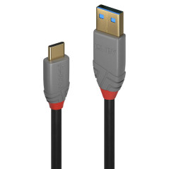Lindy 36910 Câble USB 3.1 type C/A 5A 0.5 M