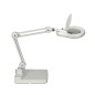 MAUL lampe loupe MAULviso | Lampe loupe sur pied pour des travaux en atelier et au bureau | Eclairage avec 54 LED | Loupe eclair
