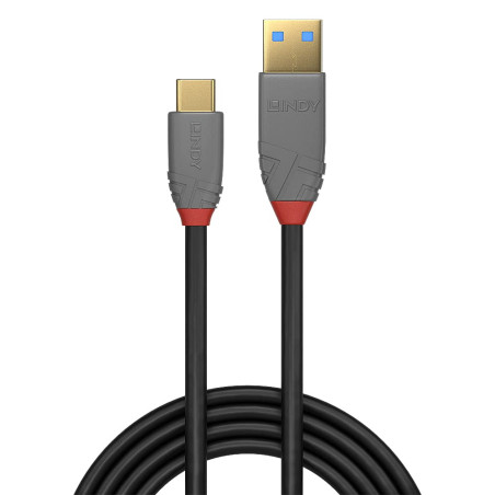 Lindy 36910 Câble USB 3.1 type C/A 5A 0.5 M