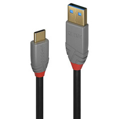 Lindy 36910 Câble USB 3.1 type C/A 5A 0.5 M