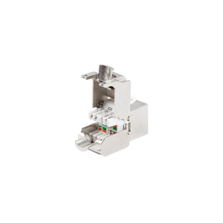 MÓDULO SIN HERRAMIENTAS KEYSTONE LANBERG RJ45 180 GRADOS. FTP CAT.7