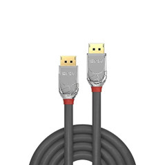 LINDY - Câble DisplayPort HDMI 1.2 Cromo Line 5 Mètre, Display Port 4k@60Hz 1.2 21.6G 3D 4k 1080p 240Hz 144Hz 120Hz 1.4 2.2 | Co