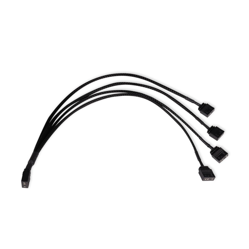Alphacool Y-Splitter aRGB 3 broches vers 4 x 3 broches câble 30 cm Alphacool Y-Splitter aRGB 3 broches vers 4 x 3 broches câble 30 cm