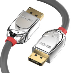 LINDY - Câble DisplayPort HDMI 1.2 Cromo Line 1 Mètre, Display Port 4k@60Hz 1.2 21.6G 3D 4k 1080p 240Hz 144Hz 120Hz 1.4 2.2 | Co