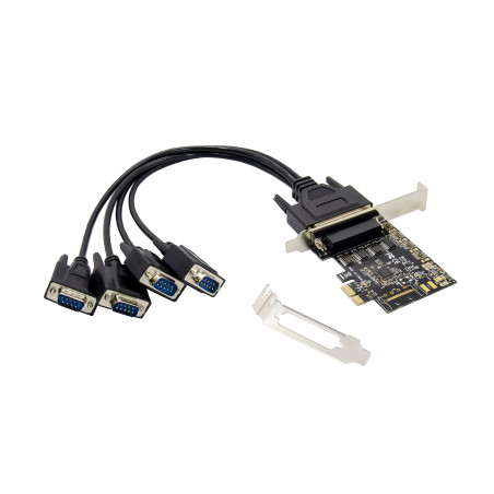 Conceptronic Carte PCIe série DB9-RS232 à 4 Ports