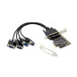 Conceptronic Carte PCIe série DB9-RS232 à 4 Ports Conceptronic Carte PCIe série DB9-RS232 à 4 Ports
