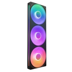 NZXT F360 RGB Core - Unité de ventilation à cadre unique de 360 mm avec trois ventilateurs RVB de 120 mm - Contrôle de la vitess