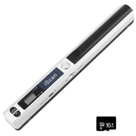 Scanner de documents portable, 900 dpi USB portatif - Scanner d'images A4 couleur - Scanner mobile - Scanner pratique (format JP