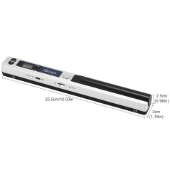 Scanner de documents portable, 900 dpi USB portatif - Scanner d'images A4 couleur - Scanner mobile - Scanner pratique (format JP