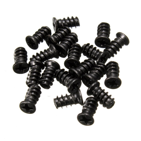EsportsMJJ 20Pcs Computer Pc Boîtier De Refroidissement Ventilateur Vis Noir Pour Les Ventilateurs 60Mm 80Mm 120Mm