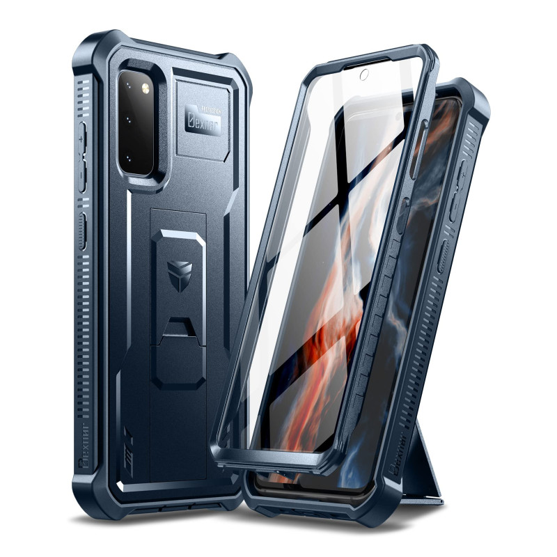 Dexnor Coque pour Samsung Galaxy S20 5G - Protection d'écran intégrée et béquille - Résistante aux Chocs - Qualité Militaire - B Dexnor Coque pour Samsung Galaxy S20 5G - Protection d'écran intégrée et béquille - Résistante aux Chocs - Qualité Militaire - B