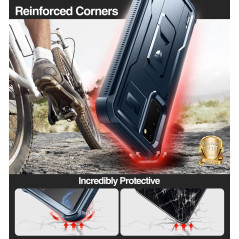 Dexnor Coque pour Samsung Galaxy S20 5G - Protection d'écran intégrée et béquille - Résistante aux Chocs - Qualité Militaire - B