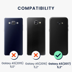 kwmobile Housse Compatible avec Samsung Galaxy A5 (2017) Coque - Housse de téléphone Protection Souple en Silicone - Menthe Mat