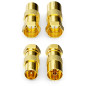 deleyCON 2 Pièces Adaptateur de Câble Sat comme Set - Connecteur F sur 1x Prise D'antenne & 1x Prise D'antenne Connecteur D'ante deleyCON 2 Pièces Adaptateur de Câble Sat comme Set - Connecteur F sur 1x Prise D'antenne & 1x Prise D'antenne Connecteur D'ante