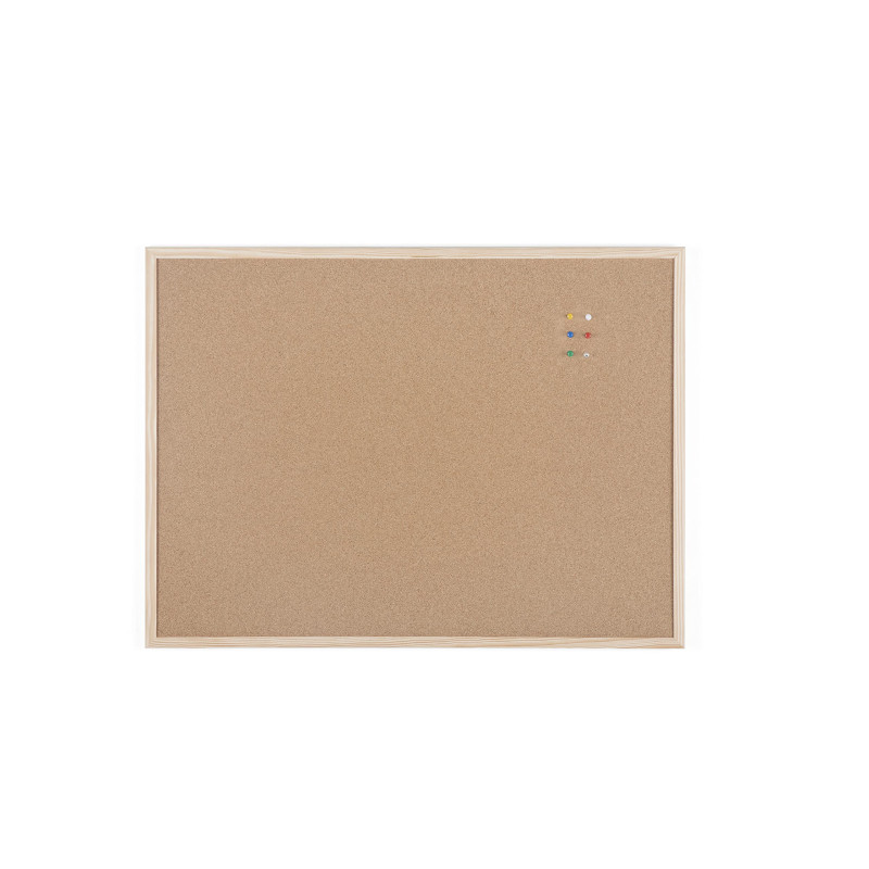 BoardsPlus - Tableau en liège - 80 x 60 cm - avec cadre en bois, avec 6 punaises BoardsPlus - Tableau en liège - 80 x 60 cm - avec cadre en bois, avec 6 punaises