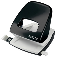 Leitz – Perforateur, 30 Feuilles, Réglette de Guidage avec Marquages des Formats, Métal, Emballage Boîte, pour Maison Bureau Éco