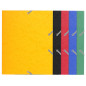 Exacompta - Réf. 55200E - Carton de 25 chemises à élastiques pour format scolaire - pochettes 3 rabats - en carte lustrée 400 g/